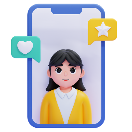 Influencer  3D Icon