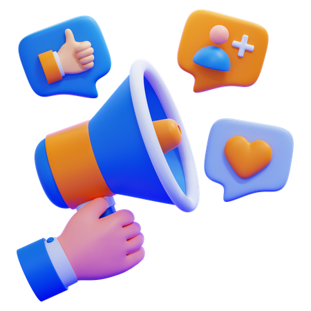 Influencer Marketing  3D Icon