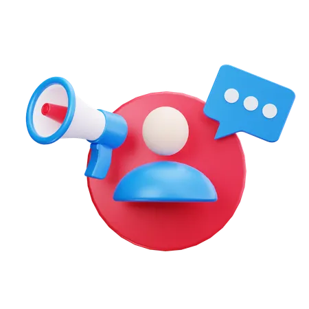 Influencer Marketing  3D Icon