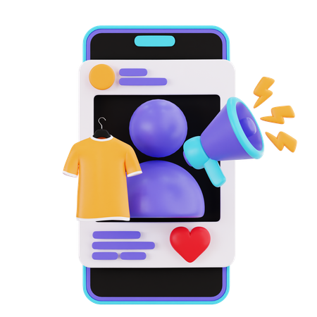 Influencer marketing  3D Icon