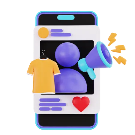 Influencer marketing  3D Icon