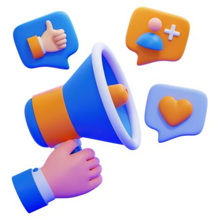 Influencer Marketing  3D Icon