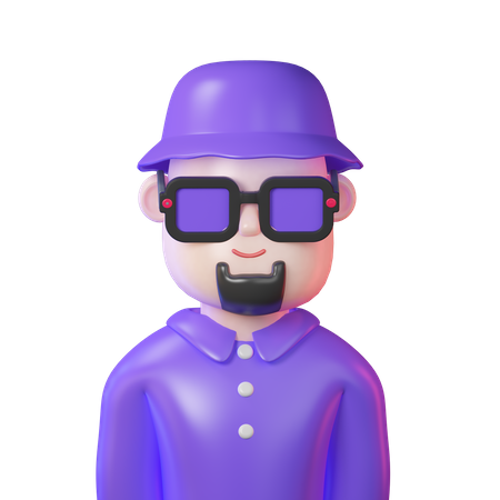 Influencer masculino  3D Icon