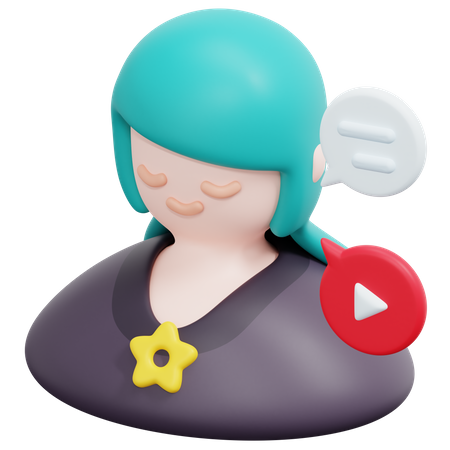 Influenceur  3D Icon