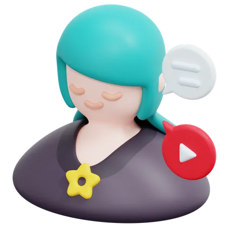 Influenceur  3D Icon