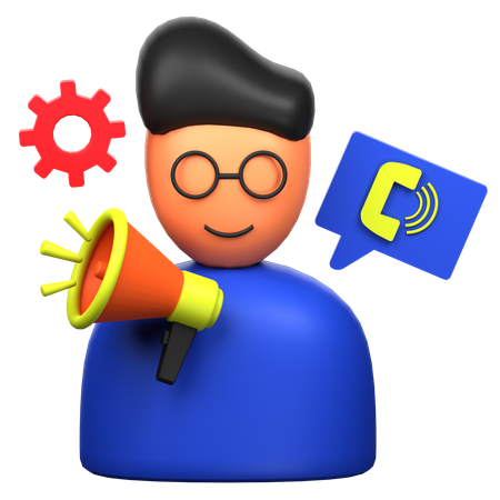 Influenciador de publicidade  3D Icon