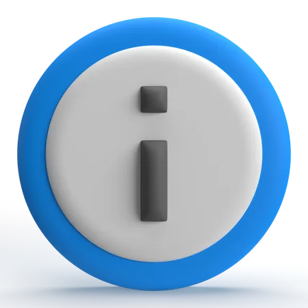 정보  3D Icon