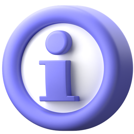 정보  3D Icon