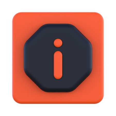 정보  3D Icon