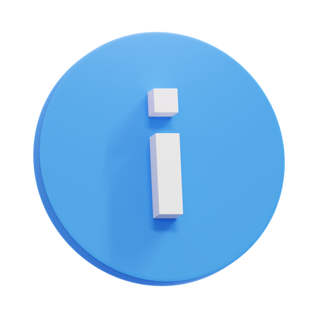 정보  3D Icon