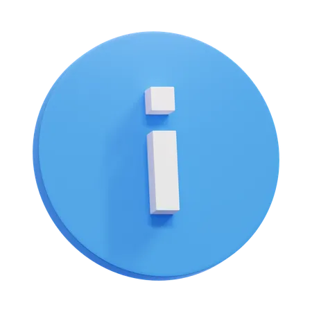 정보  3D Icon