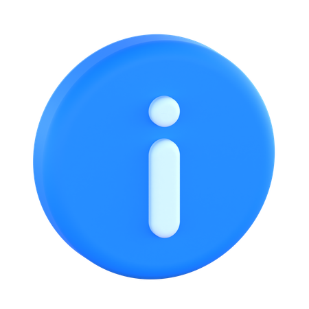 Informations  3D Icon