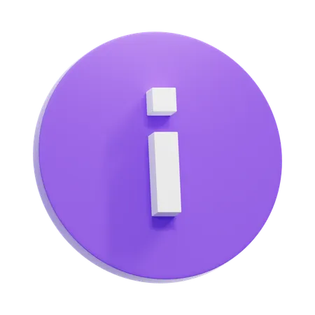 Info  3D Icon