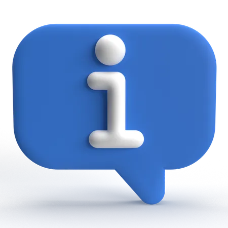 Info  3D Icon