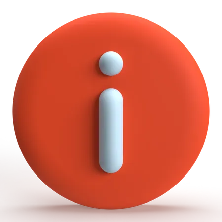 Info  3D Icon