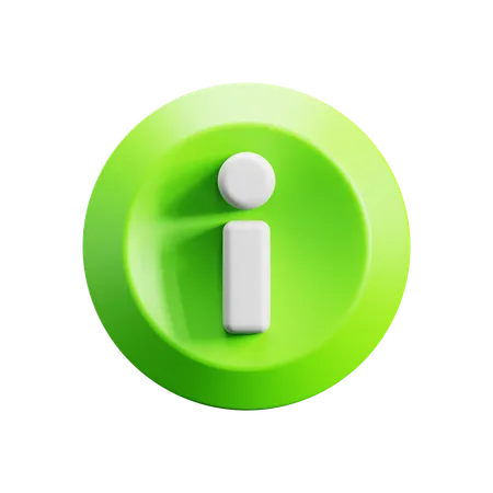 Info  3D Icon