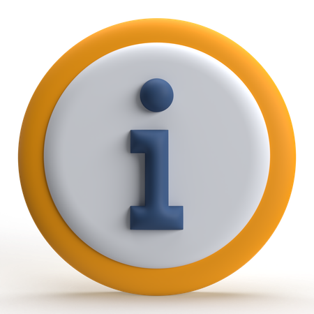 Info  3D Icon