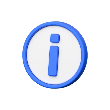 Info  3D Icon