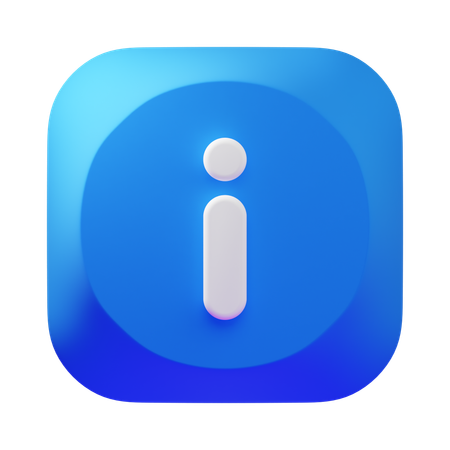 Info  3D Icon
