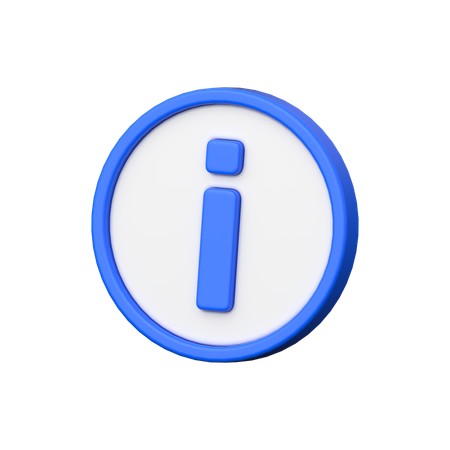 Info  3D Icon