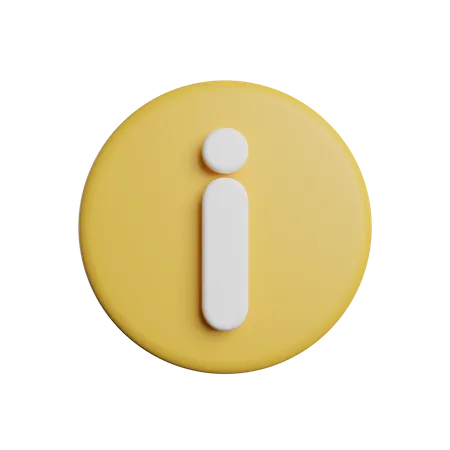 Hinweisschild Alarm 3D Icon