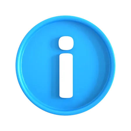 Info 3 D Symbol Perfekt Fur UI Design 3D Icon