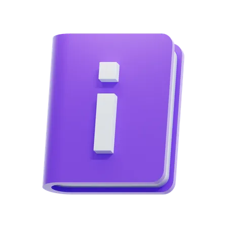 Info Book  3D Icon