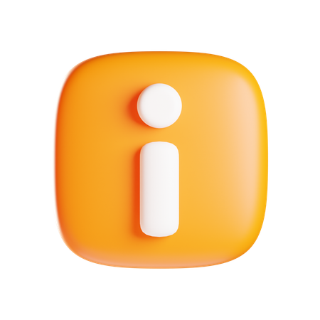 Info Button  3D Icon