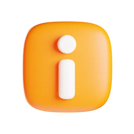 Info Button  3D Icon