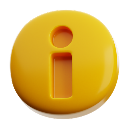Info Button  3D Icon
