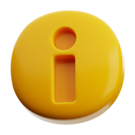 Info Button 3D Icon