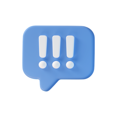 Info Chat Bubble 3D Icon
