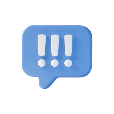 Info Chat Bubble  3D Icon