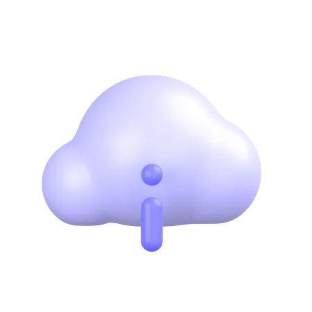 Nuvem de informações  3D Icon