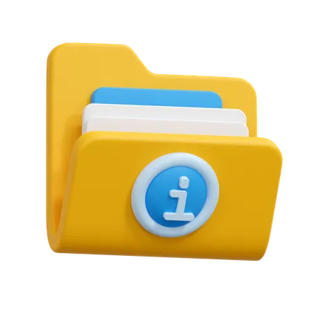 Info folder  3D Icon