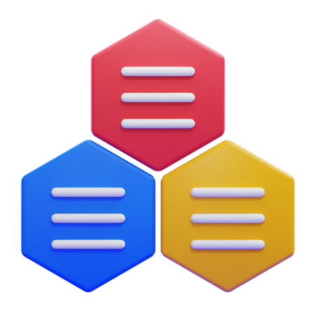 Info hexagone  3D Icon