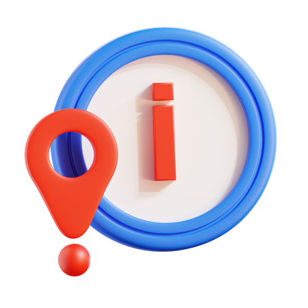 Localização de informações  3D Icon