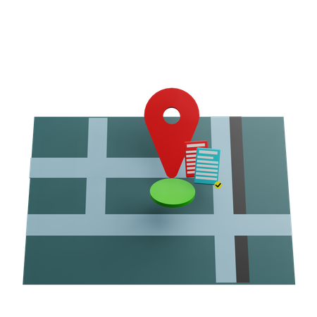 Localização de informações  3D Icon