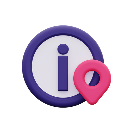 Info Location  3D Icon