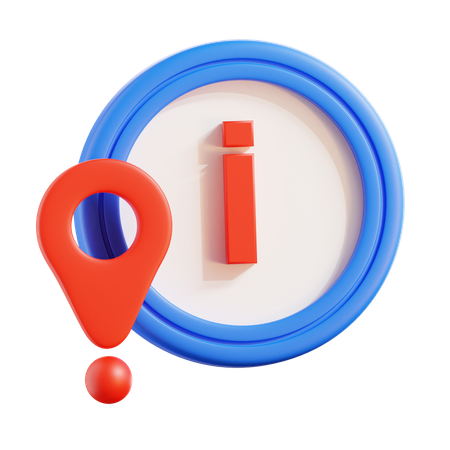 Info Location  3D Icon