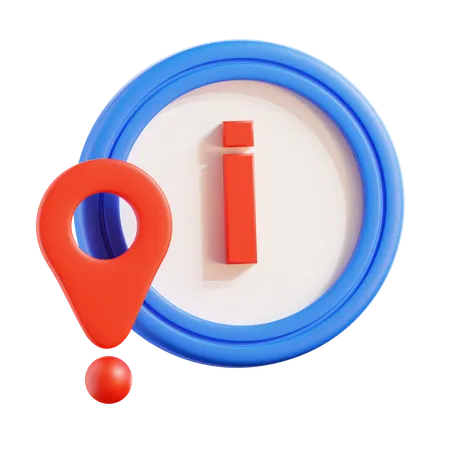 Info Location  3D Icon