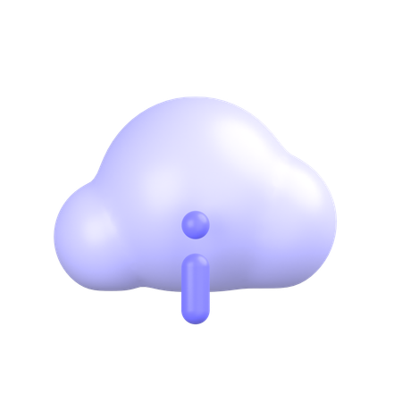Nube de información  3D Icon