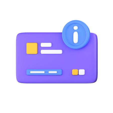 Information de paiement  3D Icon