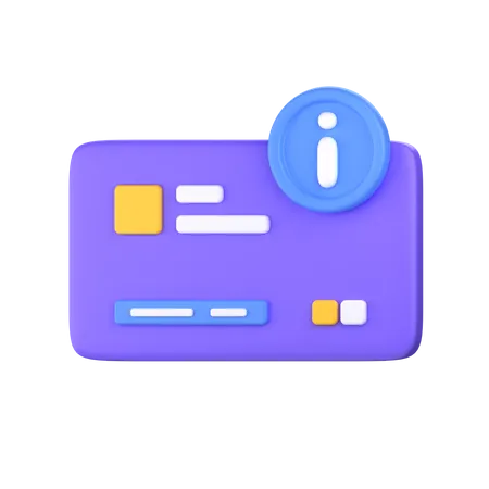 Information de paiement  3D Icon