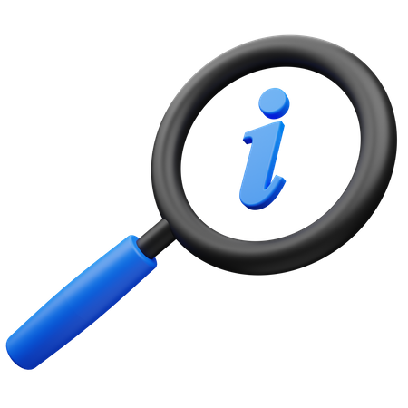 Pesquisa de informações  3D Icon