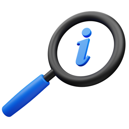 Info Search 3D Icon