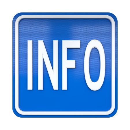 Sinal de informação  3D Icon