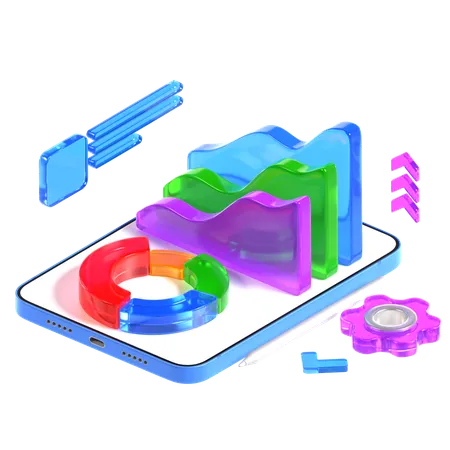 Infografias de negocios  3D Illustration