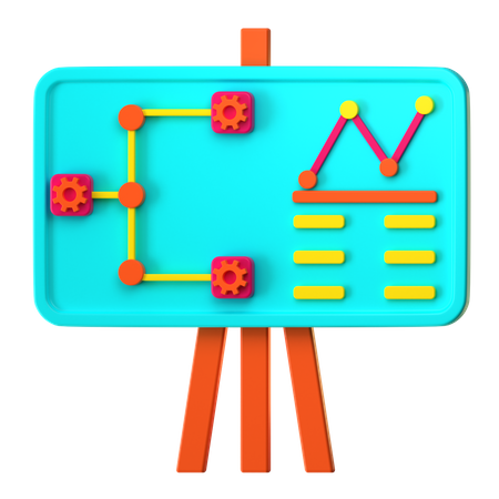 Infográficos de negócios  3D Icon