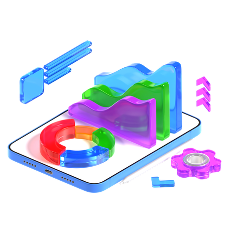 Infográficos de negócios  3D Illustration